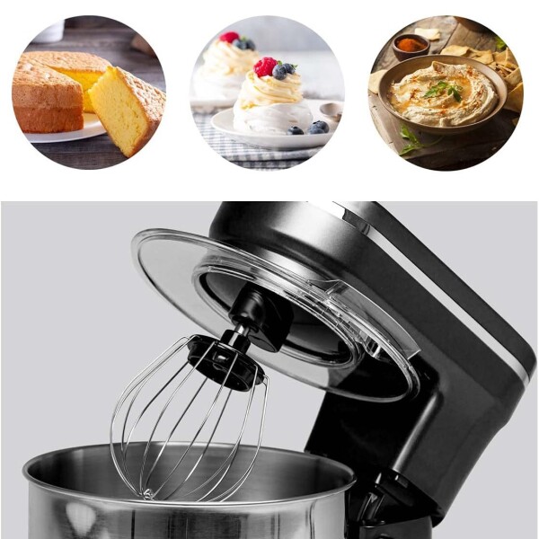 Batidora Planetaria Marvo 6 Velocidades 1200W 5 Litros Variante Color Negro