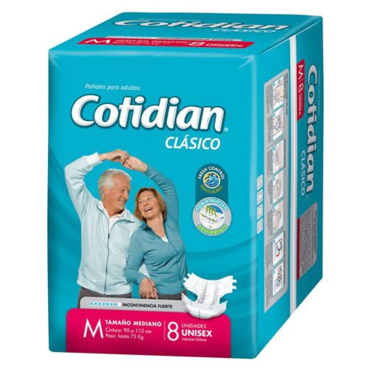 Cotidian Mediano x8 Pañales – Pañales Básicos Bebé