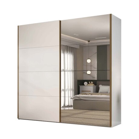 PLACARD 2 PUERTAS MDF BLANCO TRENTINO