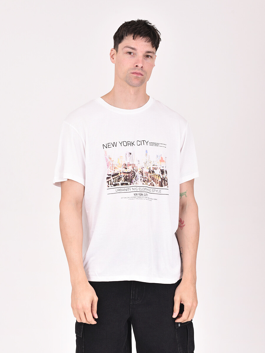 REMERA NAUPLIA CITY - BLANCO 