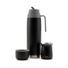 Set termo Comet Bologna 1 lt + Mate de 160 ml Negro