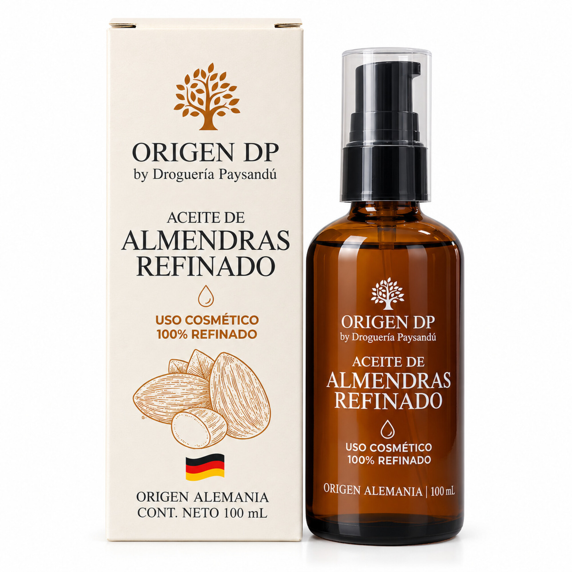 Aceite de almendras refinado ORIGEN DP 100ml — Droguería Paysandú