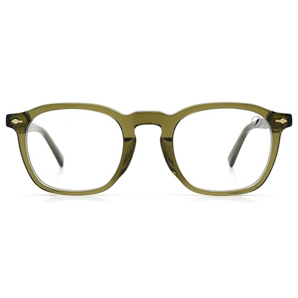 Lentes de vista De Acetato Cuadrado Atributos Verde/Verde