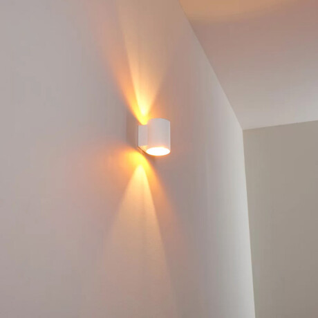 ARTEFACTO BIDIRECCIONAL CILINDRICO IP20 LEEK Lámpara de Pared Bidireccional Cilindrica Leek Blanca