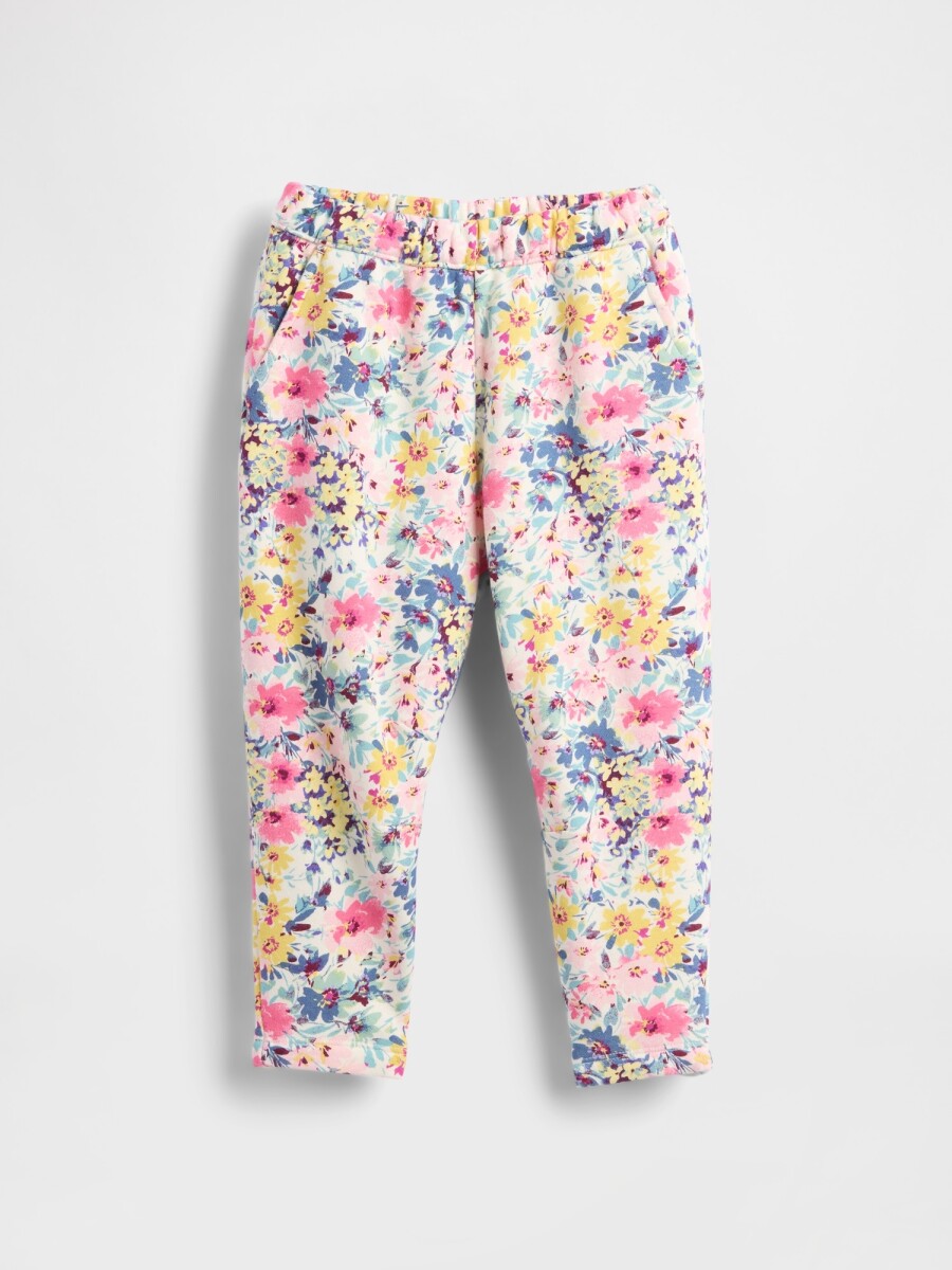 PRINTED FLC PANT - IVORY FROST FLORAL 