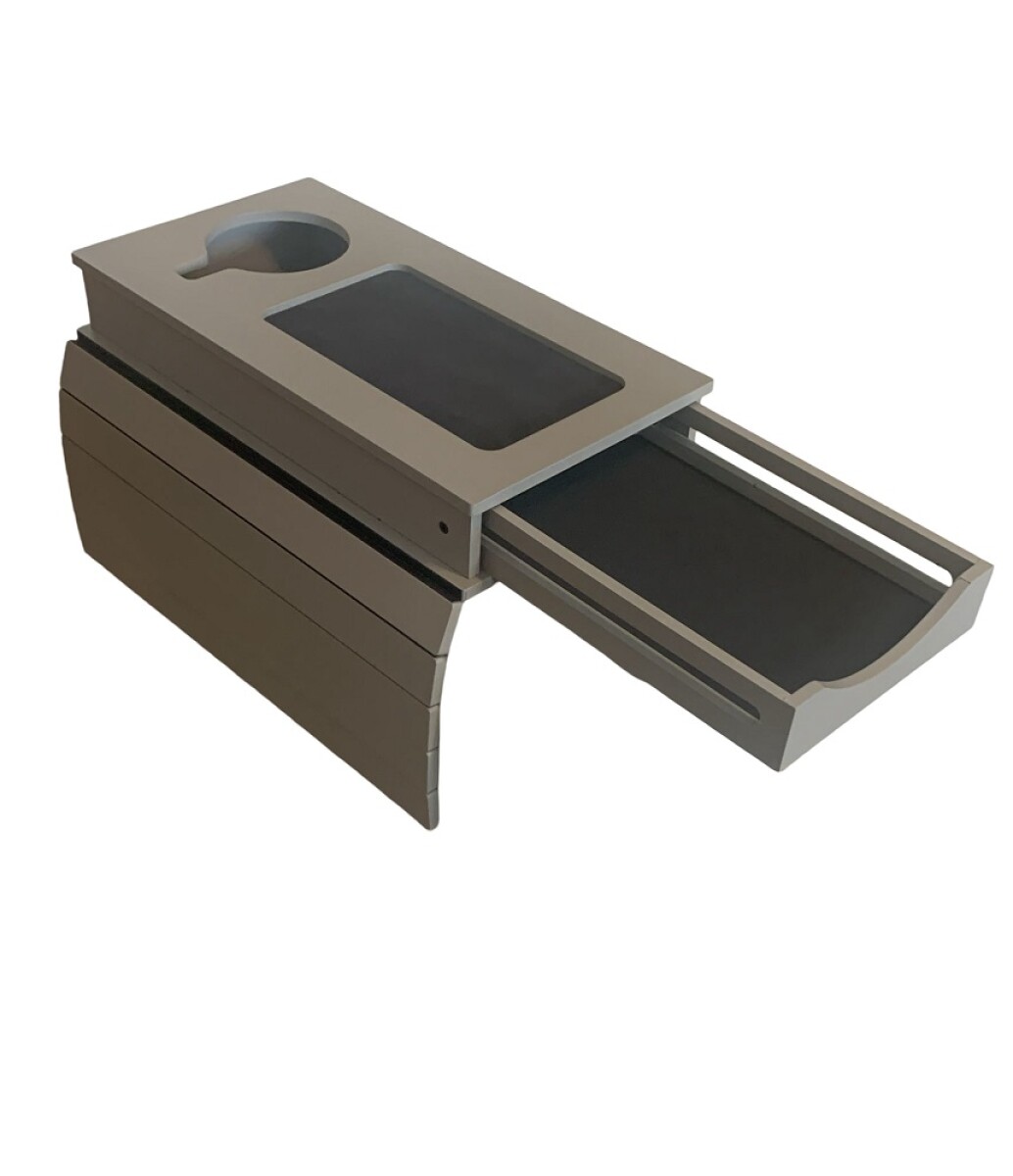 BANDEJA PARA SOFA CON CAJON Y PORTA VASO COLOR FENDI 