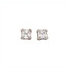 Caravanas Cuadrado-Plata 925-Piedra Zirconia-CA3132 conpiedra