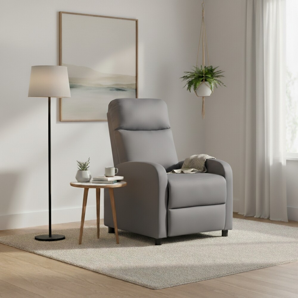 Butaca reclinable - 1 Cuerpo gris claro