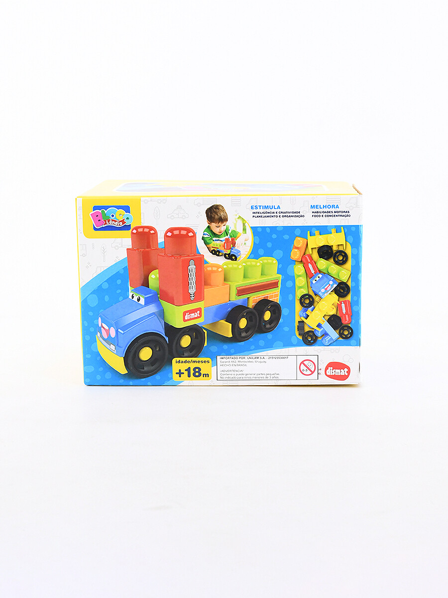 BLOQUES CAMION 18 PIEZAS - MULTICOLOR 