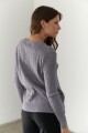 BUZO ESCOTE V L GRIS