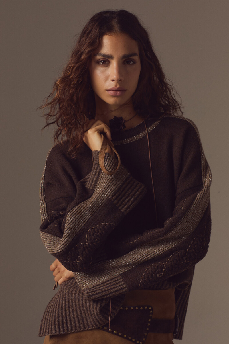 Sweater Cuore - Chocolate 