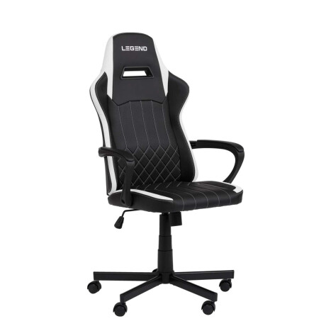 Silla Gaming Lerbjerg Polipiel Negro/Blanco