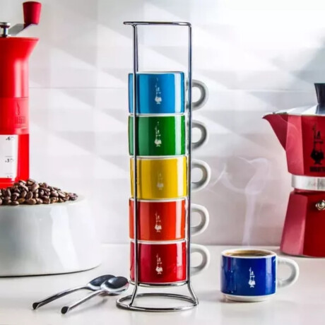 Tazas de Café Apilables 6 unidades Bialetti Tazas de Café Apilables 6 unidades Bialetti