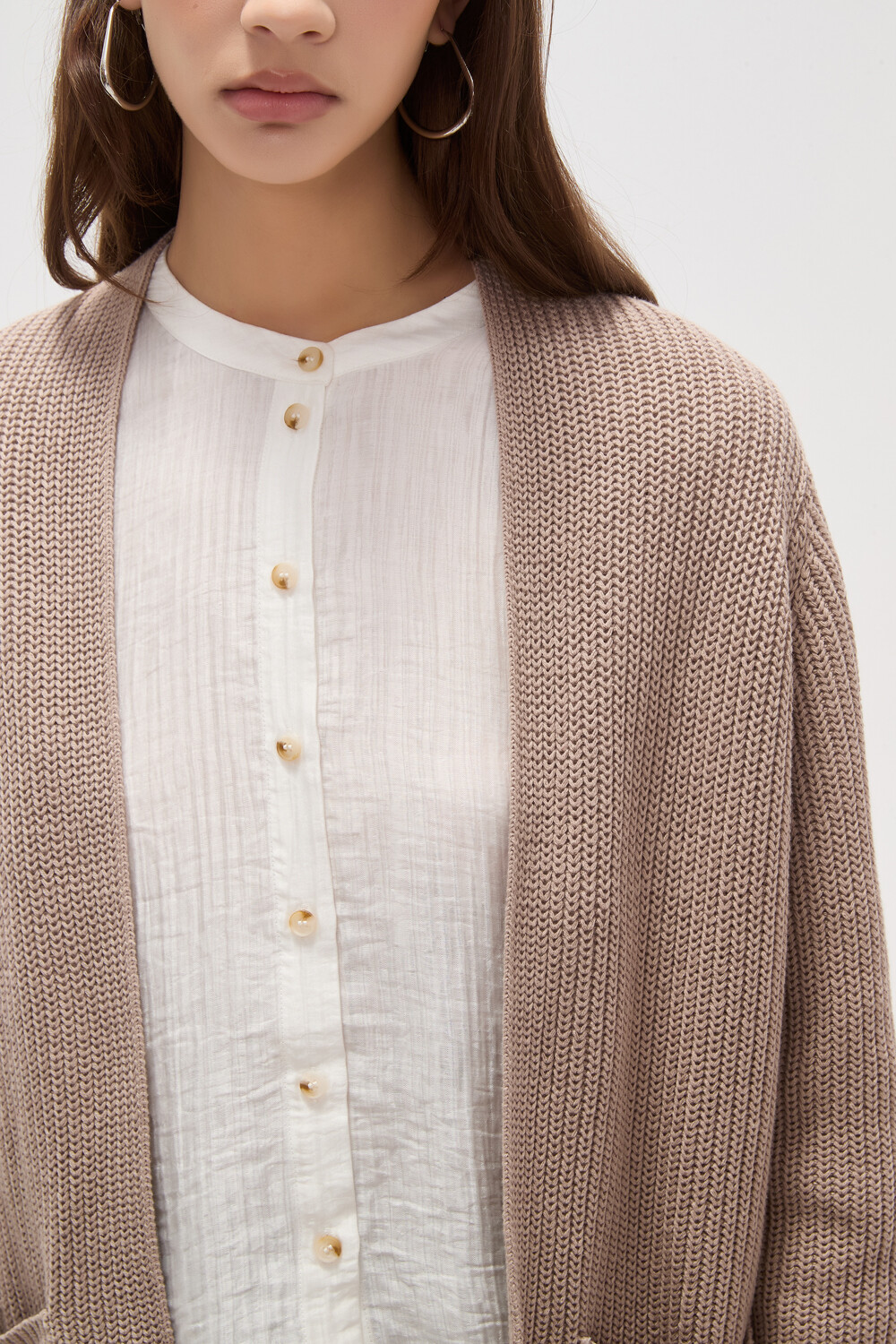 Saco Lamo Taupe Claro