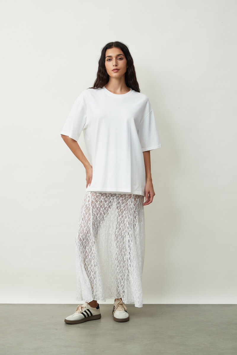 FALDA LLAON - BLANCO 