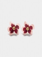 Pendientes De Flor De Resina multicolor