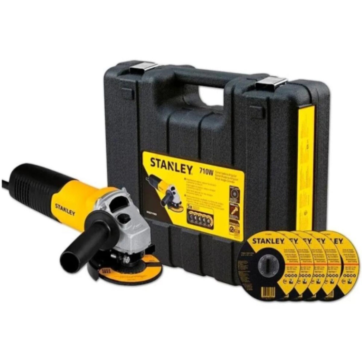 Set Amoladora+Discos SGS7115KD-115mm 750W 