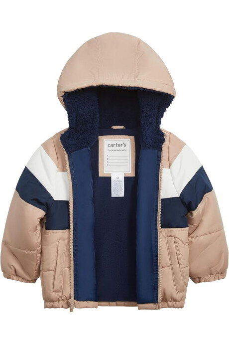 Campera resistente al agua, diseño colorblock Sin color