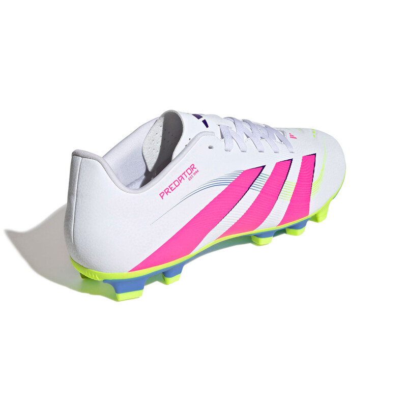 Championes de Fútbol Hombre Adidas Predator Club FG/MG Blanco-Rosado