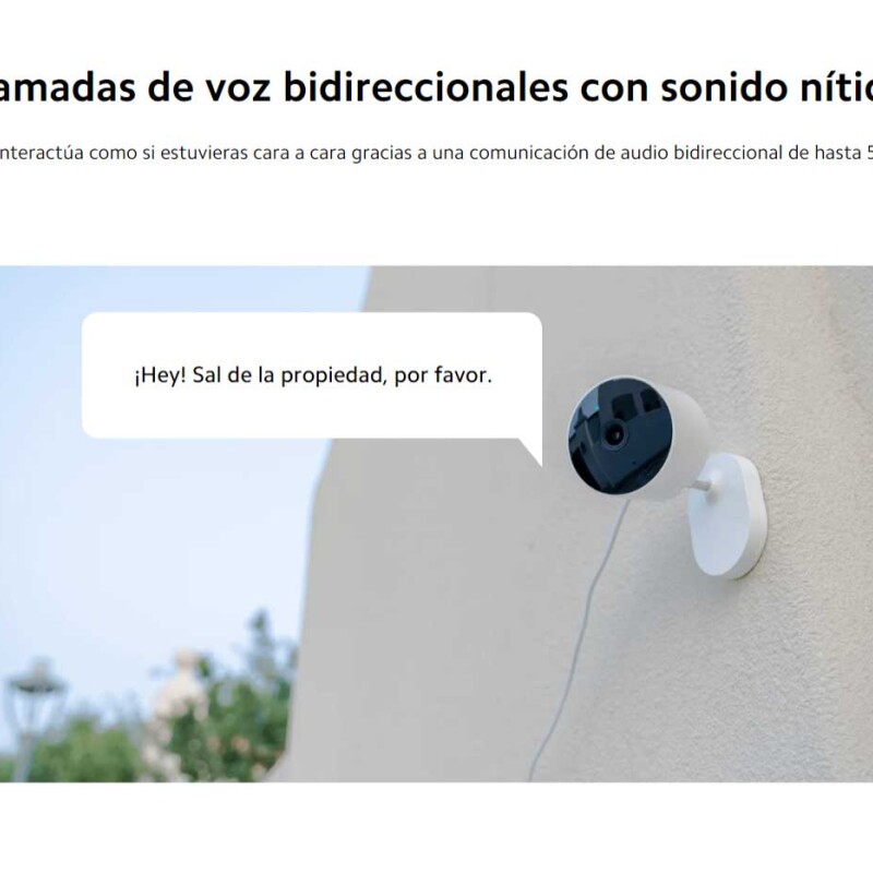 Cámara Exterior Xiaomi AW200 - Seguridad Inteligente 1080p con Visión Nocturna y Detección de Personas Cámara Exterior Xiaomi AW200 - Seguridad Inteligente 1080p con Visión Nocturna y Detección de Personas