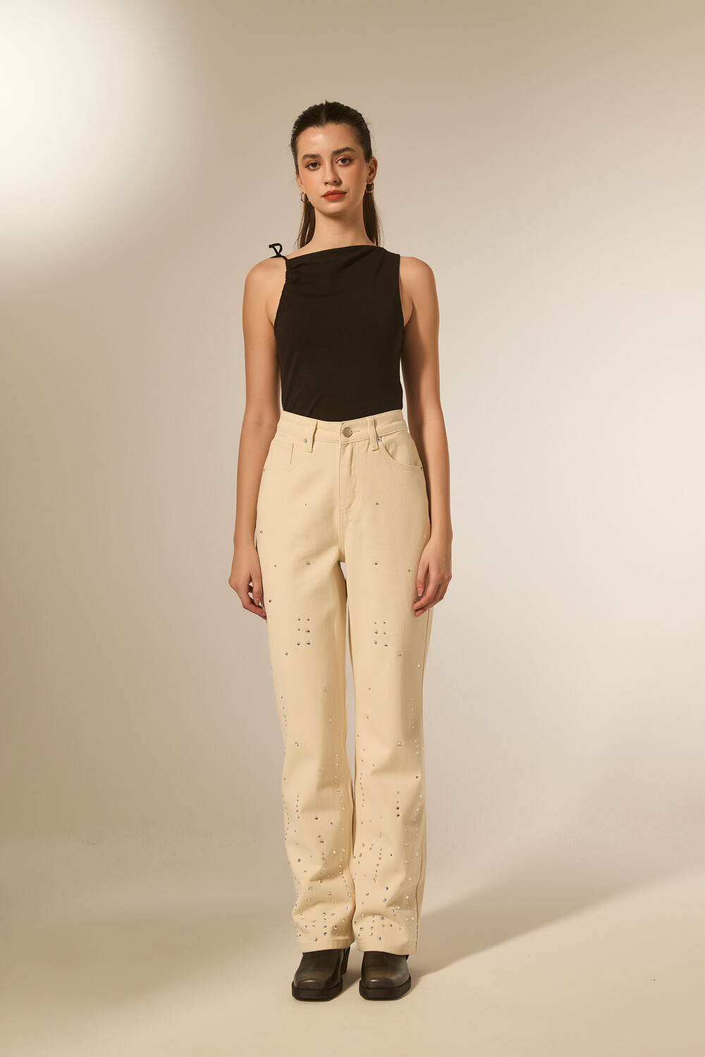 Pantalon Avela Crudo / Natural