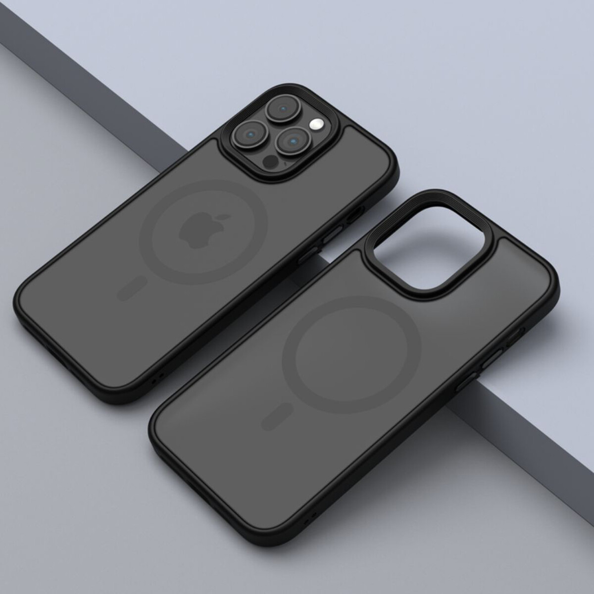 Protector Case Transparente con MagSafe Pino Series Devia para iPhone 15 Gray