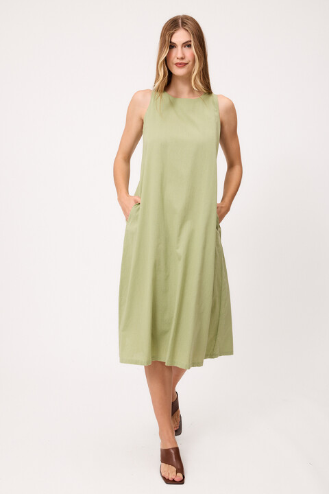 VESTIDO LARGO CRETTA POLANCO Verde