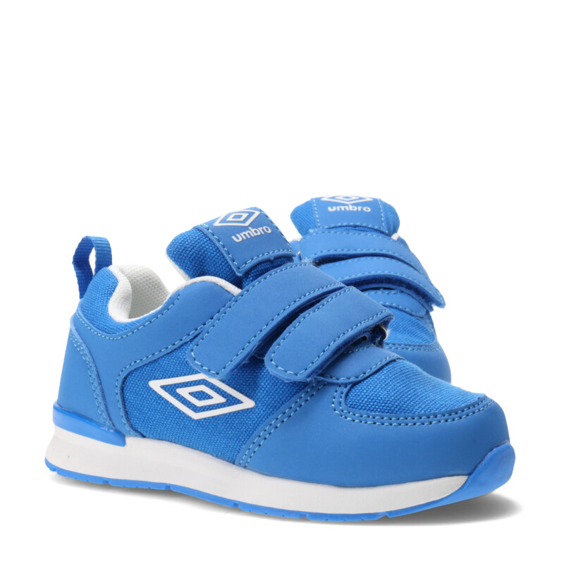 Championes Infantiles Umbro Manchester Infantil Azul Real - Blanco