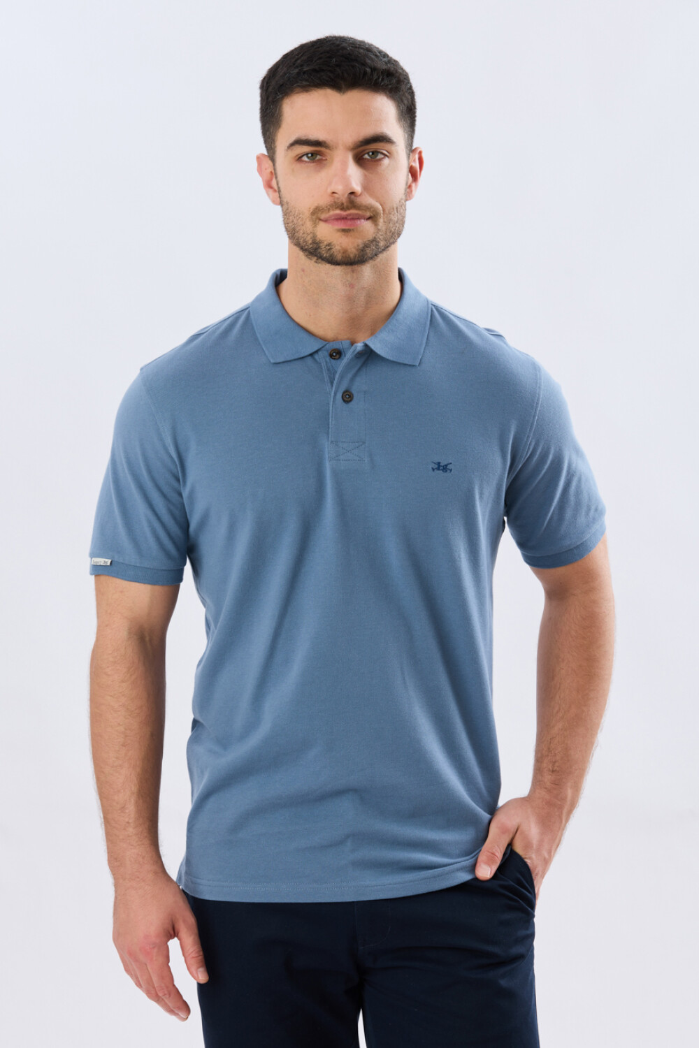 REMERA POLO LISA PIQUÉ Piedra