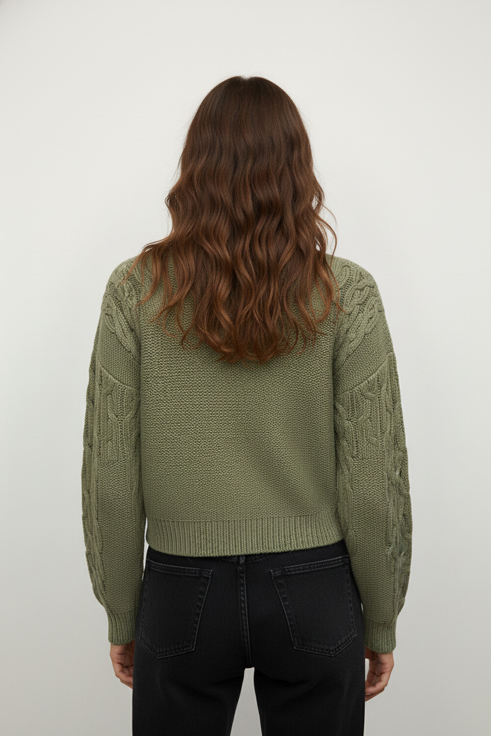 Cardigan Buttoli Verde Palido