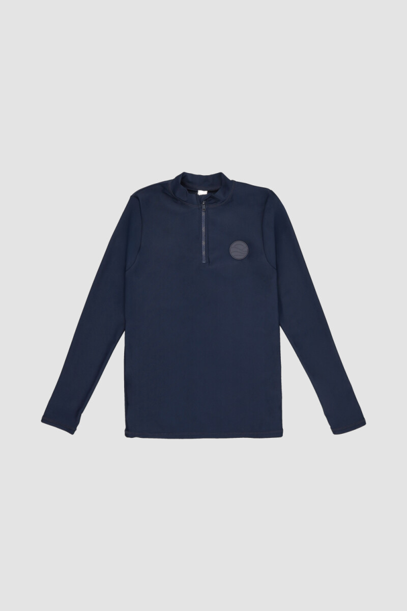 Tshirt zipper Azul