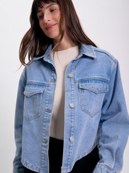 Sobrecamisa jean Azul