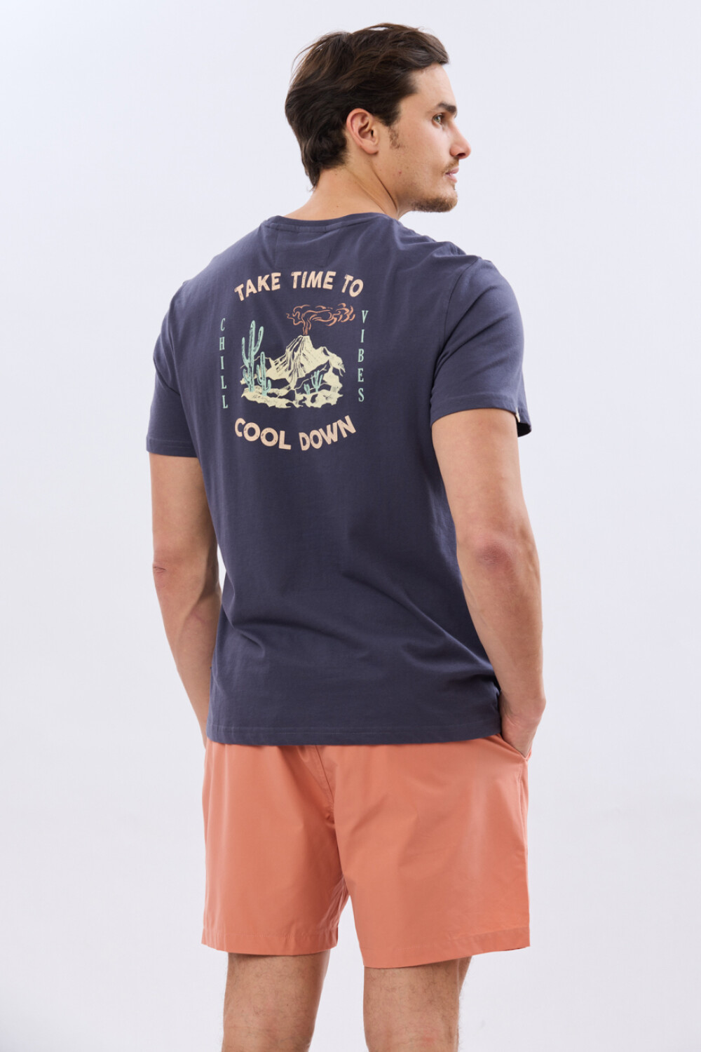 SHORT DE BAÑO FLEX LISO Coral