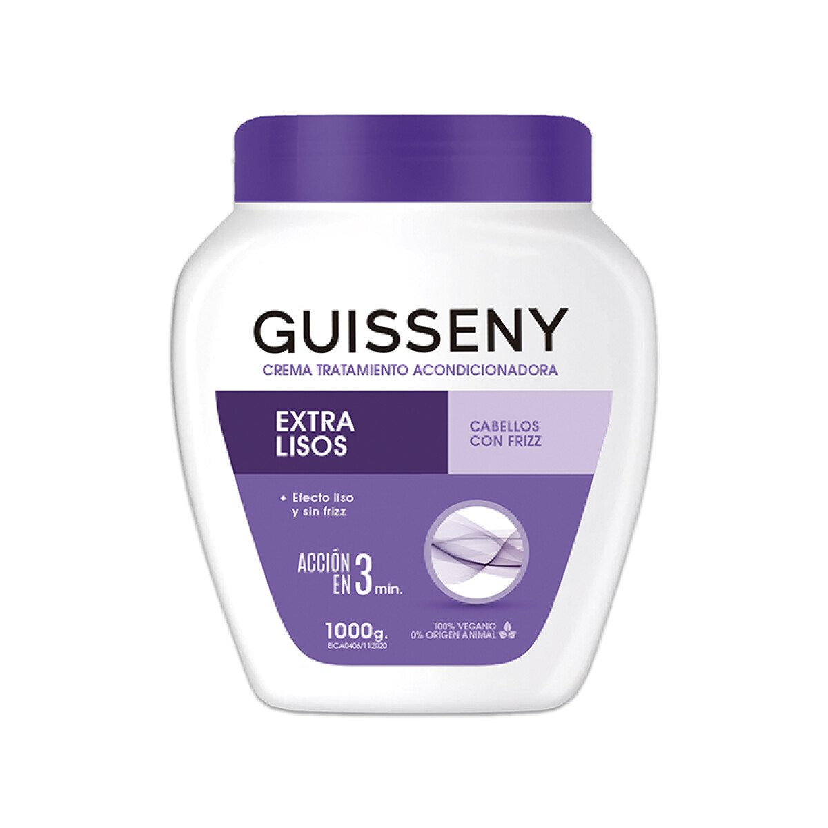 Crema tratamiento capilar 1000 g Guisseny - Extra lisos 