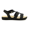 Comfortflex Sand.dama Cuero C/pulsera-elástico S/baja Negro
