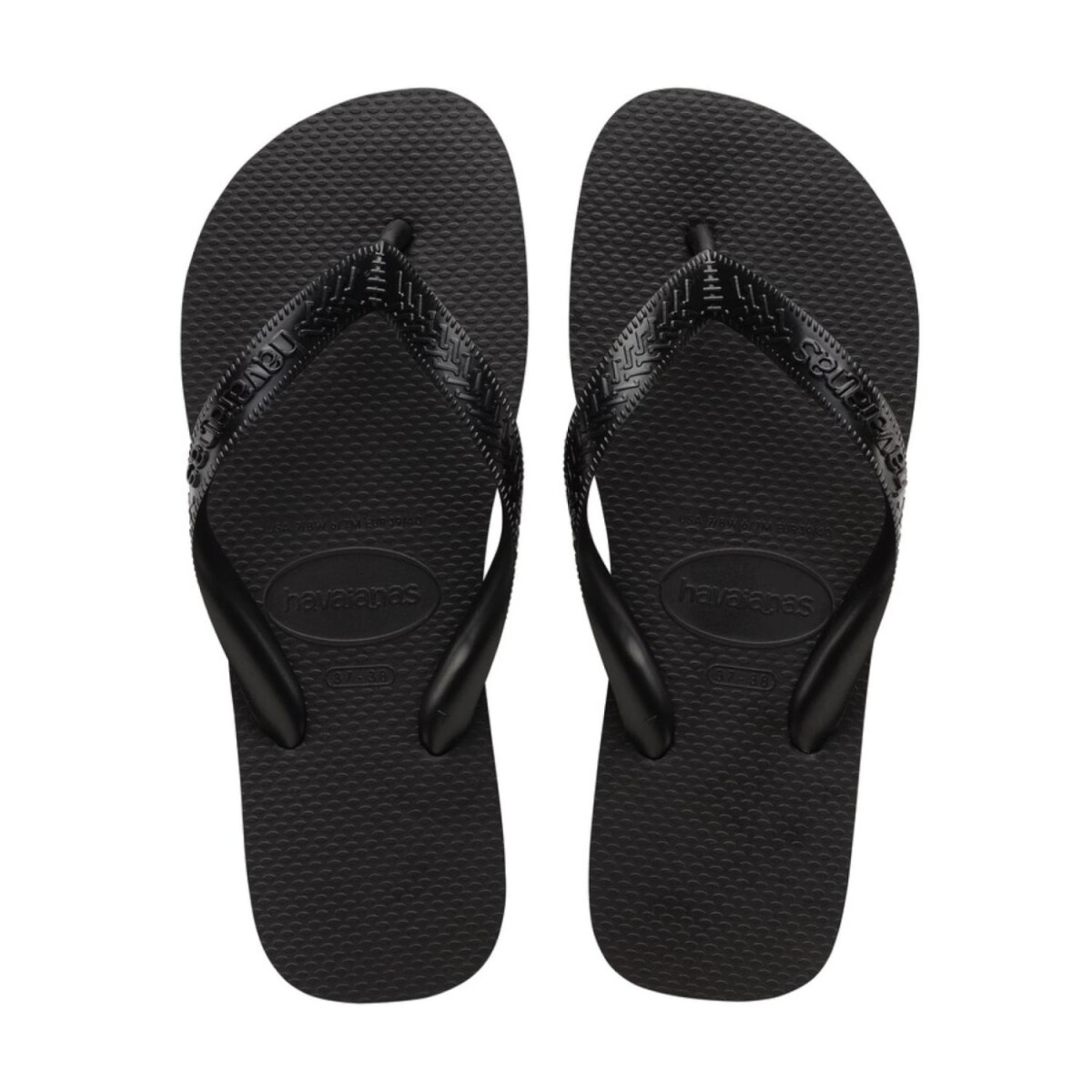 Chancletas Ojotas Havaianas Top - Black - Negro 
