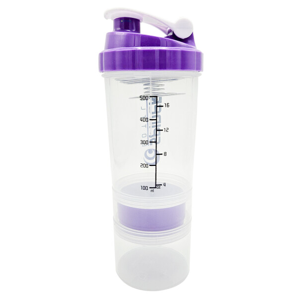 Botella Vaso Mezcladora Agitador Spider Fitness Ejercicio Variante Color Violeta