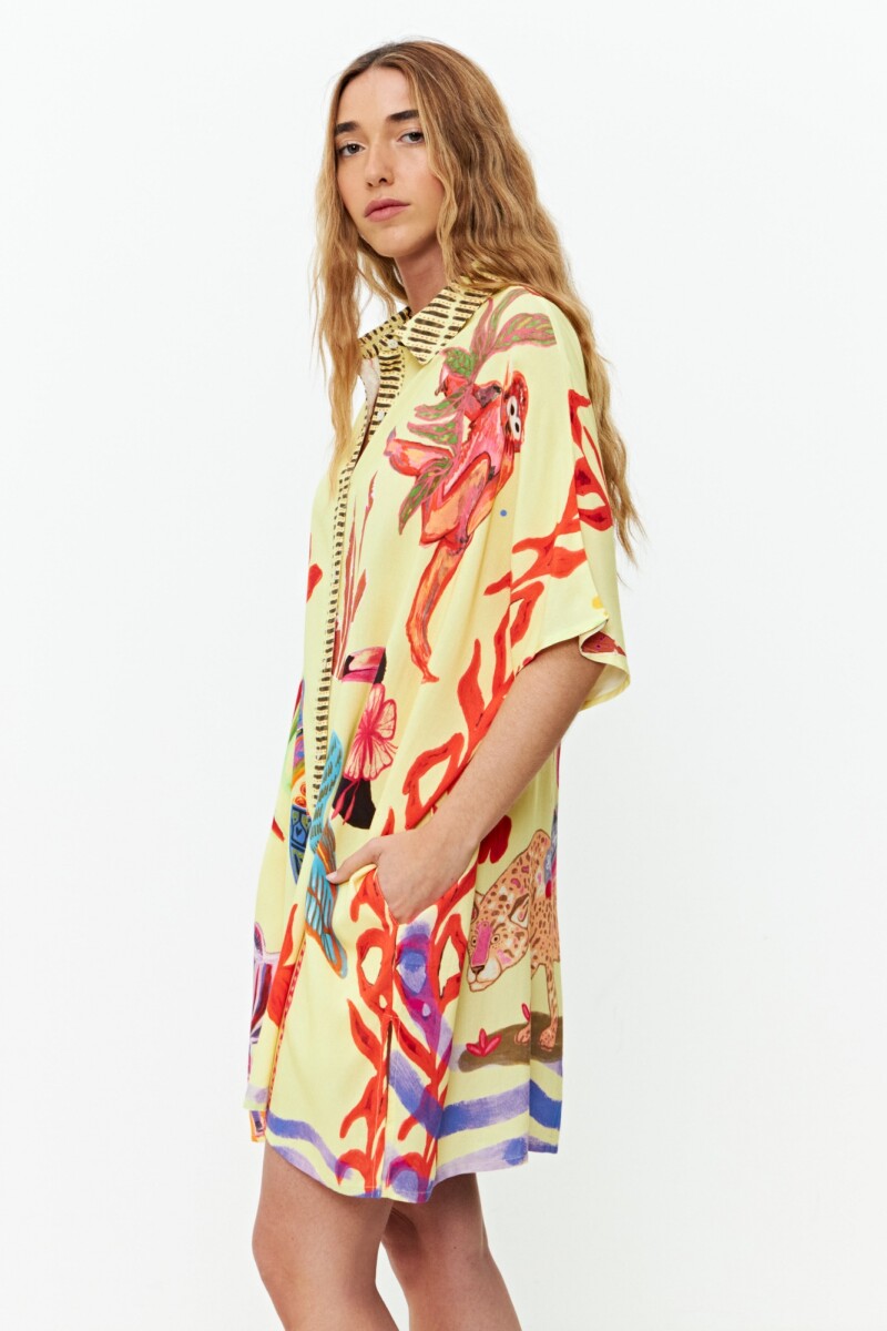 Túnica jungla amarillo