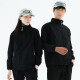 Campera Rompeviento e Impermeable Elastizada Unisex Negro