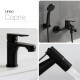 JUEGO DE GRIFERIA MONOCOMANDO NEGRO MATE CAPRIE BAÑO NEGRO