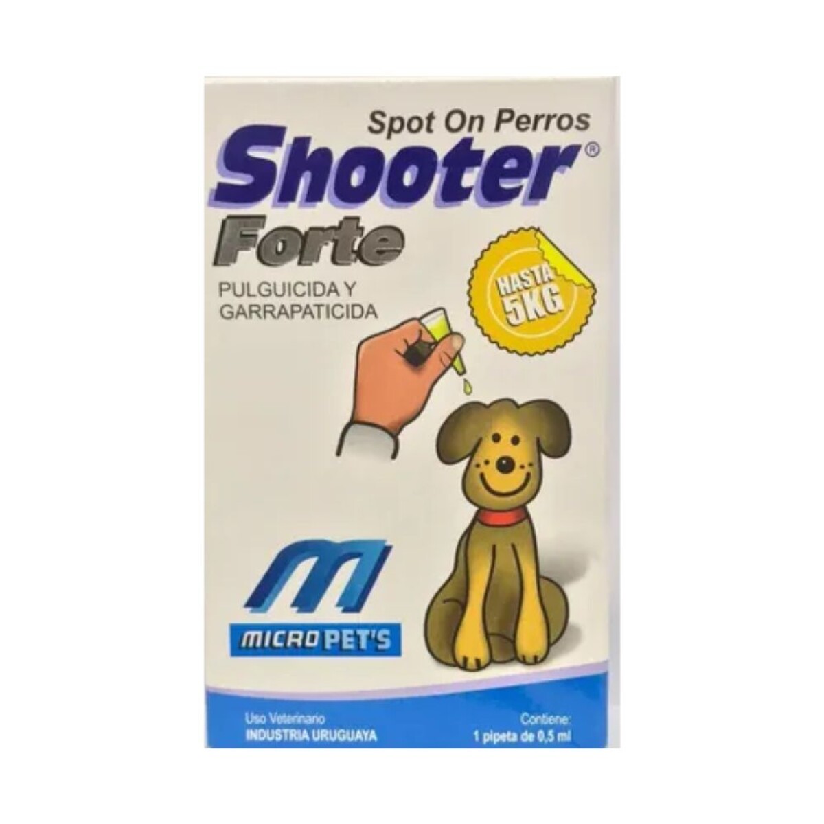 Pipeta Shooter Forte Perros - 5 Kg 