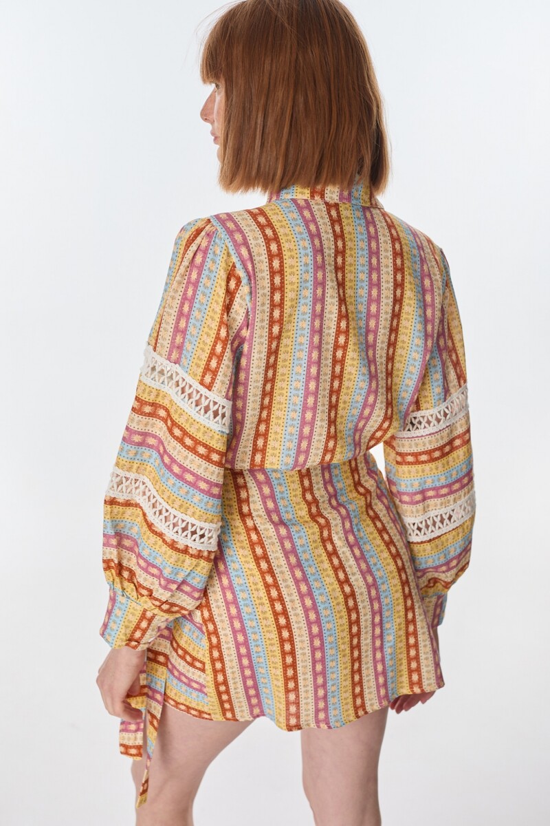 Camisa Hibisco Estampa Lotos