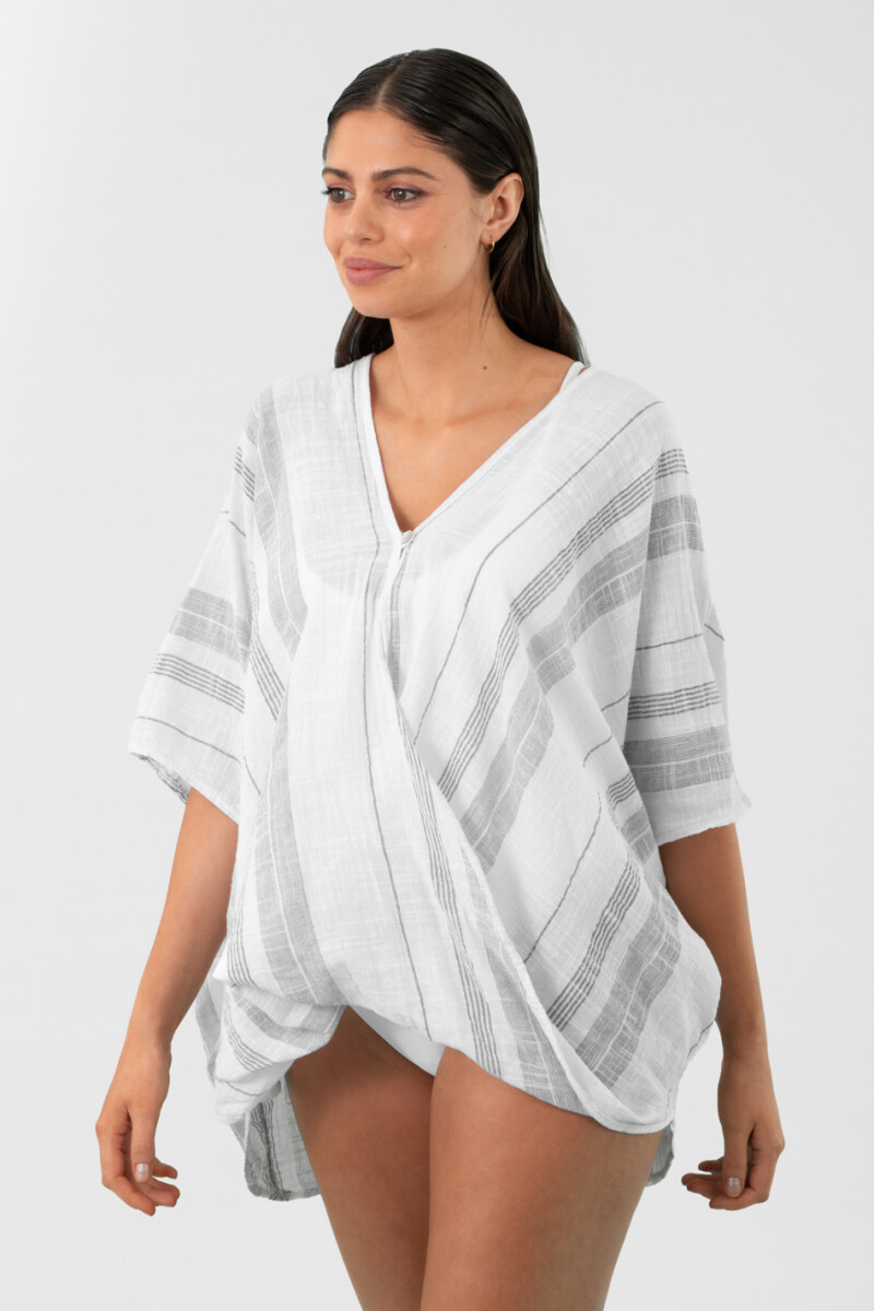 Poncho toscana Blanco