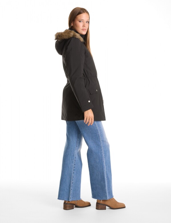 Gabardina Impermeable & Forro Termico NEGRO