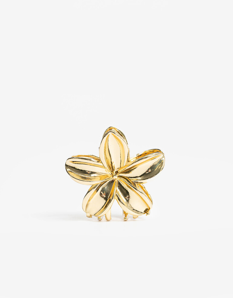 Broche Flores Broche Metálico Flor - Dorado