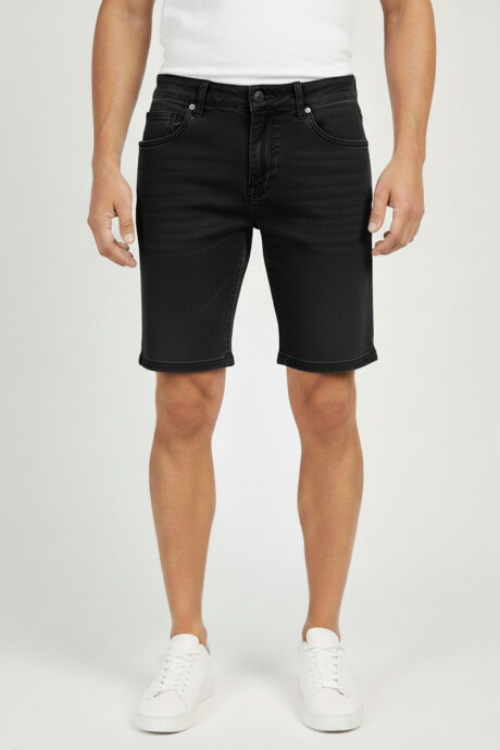 BERMUDA JEAN CARIZO OUTLET Negro