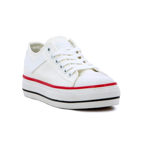 Championes Pony plataforma Casual Classic Mujer Blanco-Blanco