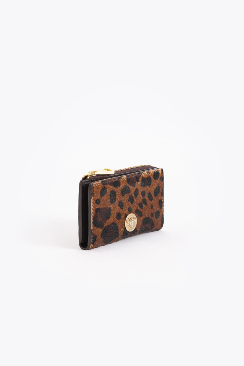 TARJETERO HONEY WILD Leopardo