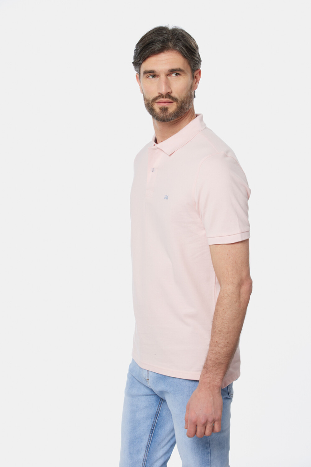 REMERA POLO LISA Rosa