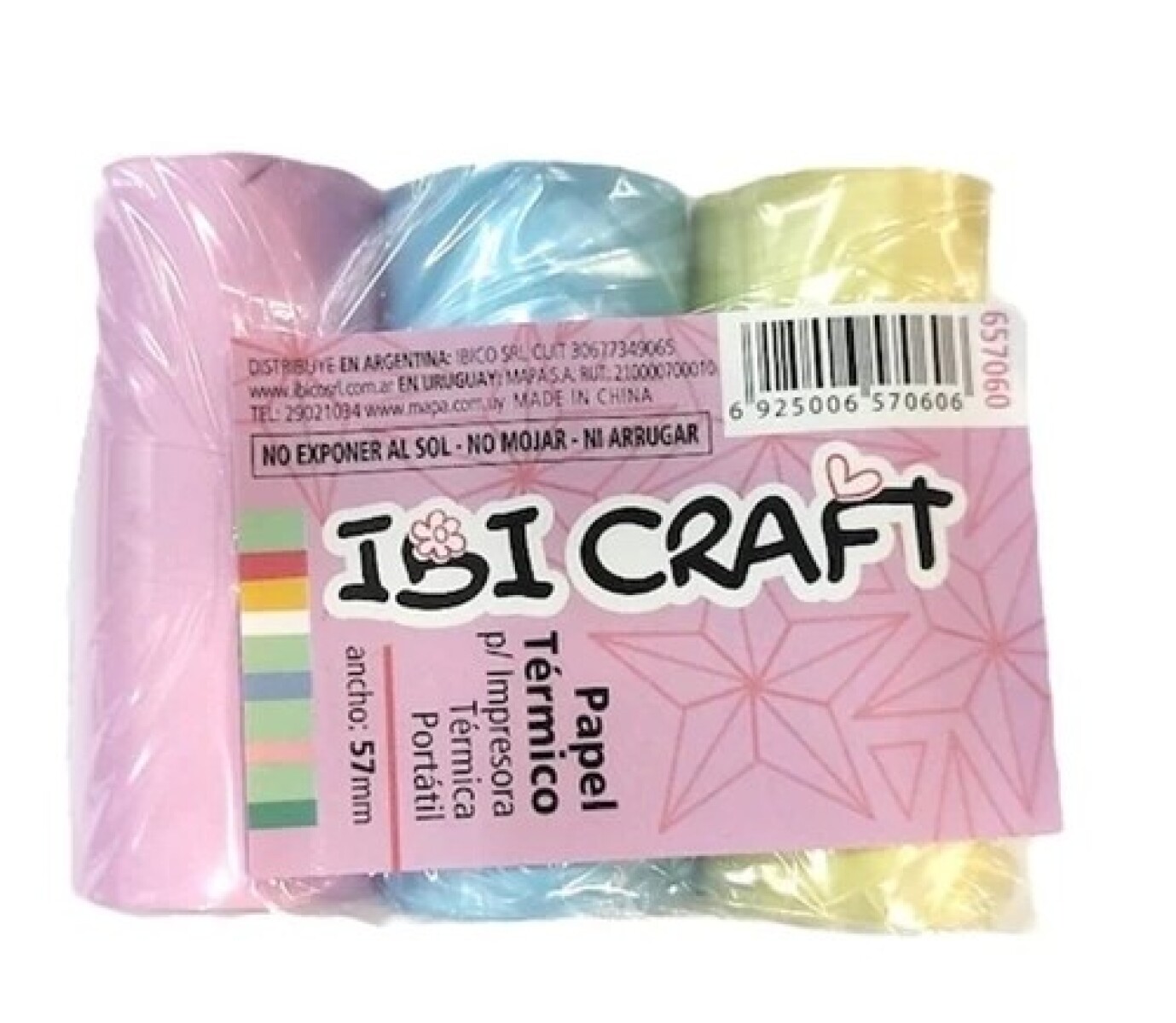 Rollos De Papel Termico Ibi Craft Set X 4 Papel 